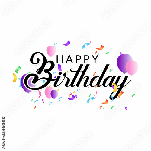 Background vector illustration birthday, suitable for use for greeting cards, baners, posters and invitations.