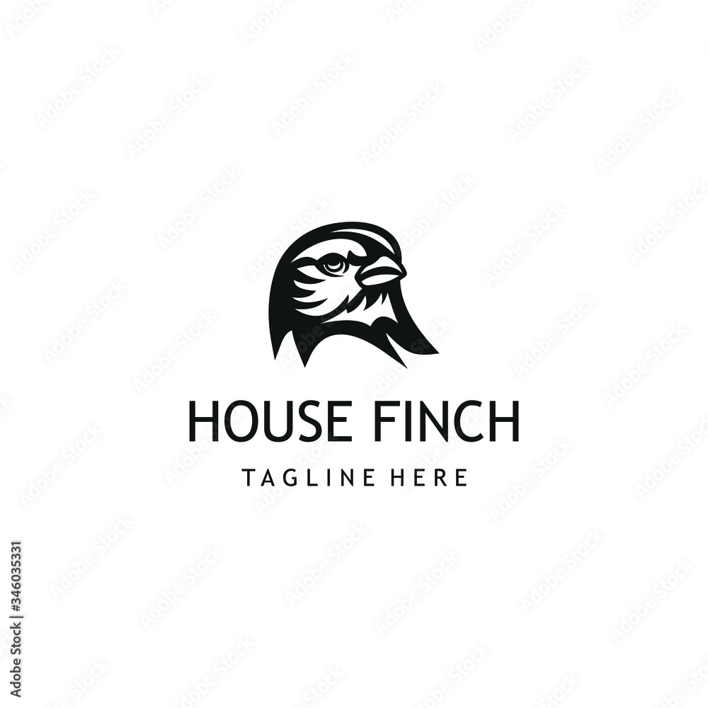 Fotografie House finch bird logo design