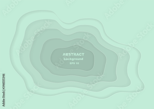 Abstract aero blue background design in paper cut style