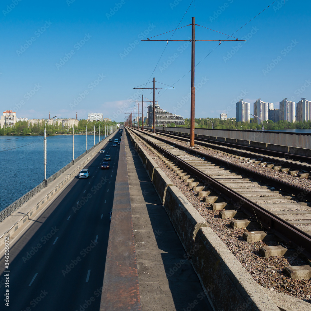 Railway bridge above the city's aquifer