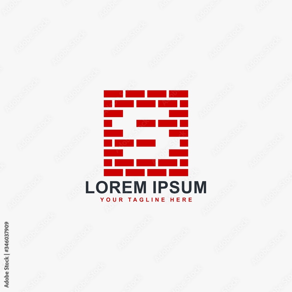 Letter S brick logo design vector. Monogram S type illustration symbol. Letter S brick logo design vector. Monogram S type illustration symbol.