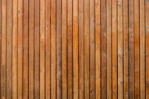 Brown narrow wooden plank wall background