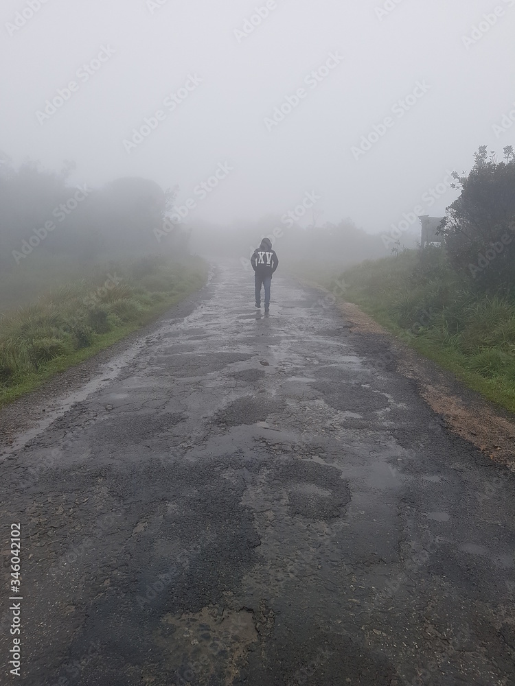 Obraz premium walking on the road