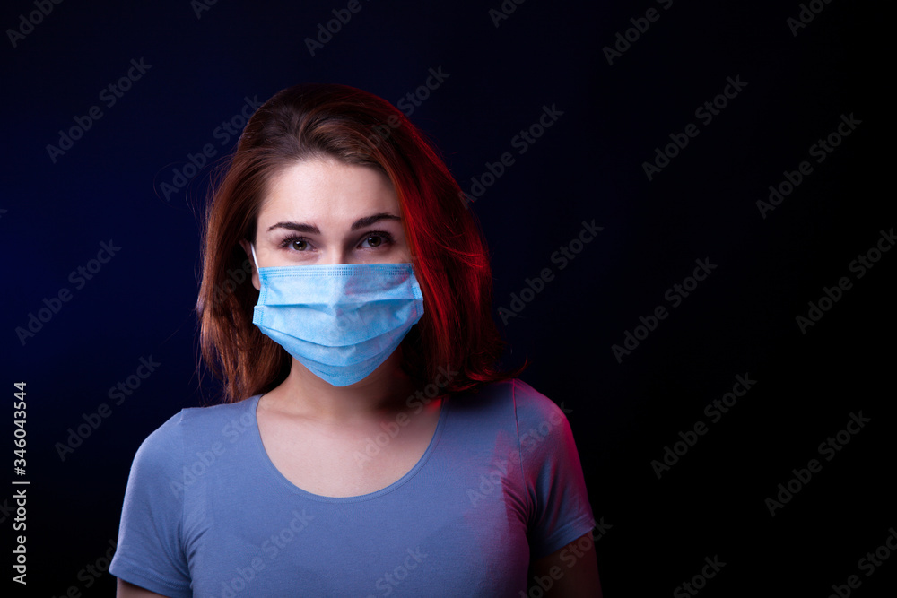 Beauty Woman in Medical Mask Beauty Woman in Medical Mask