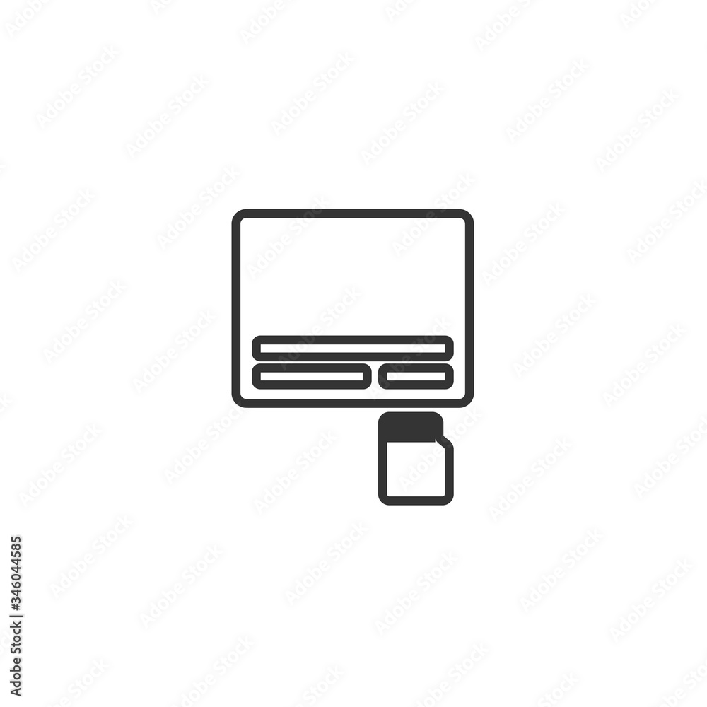 card reader icon vector illustration design card reader icon vector illustration design