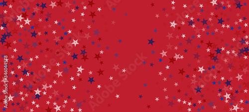 National American Stars Vector Background. USA Memorial 4th of July 11th of November President's Veteran's Independence Labor Day 