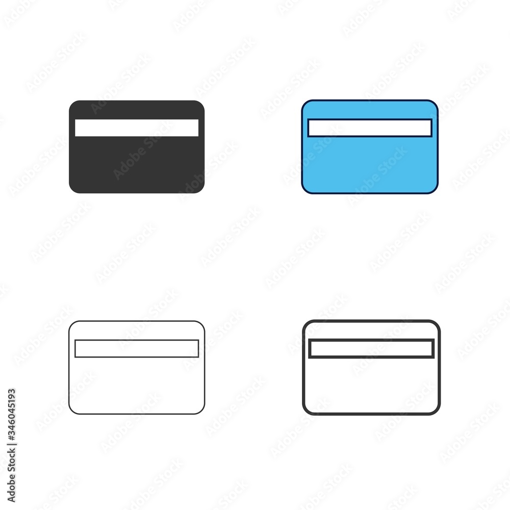credit card icon vector illustration design credit card icon vector illustration design