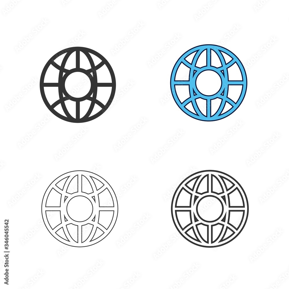 global icon vector illustration design global icon vector illustration design