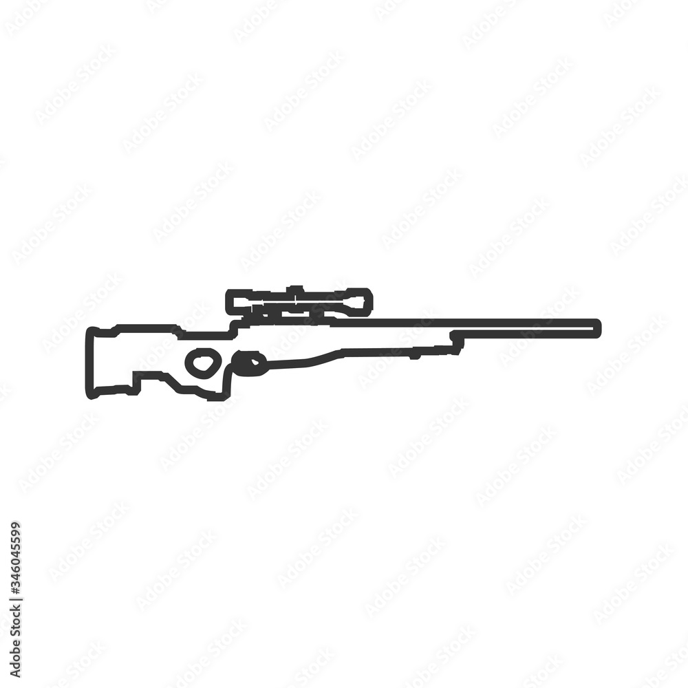 sniper gun icon vector illustration design