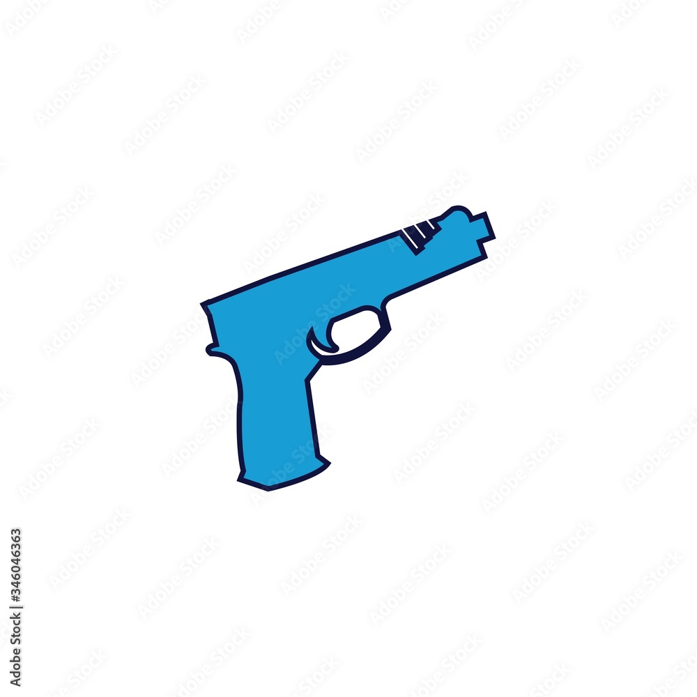 pistol gun icon vector illustration design pistol gun icon vector illustration design