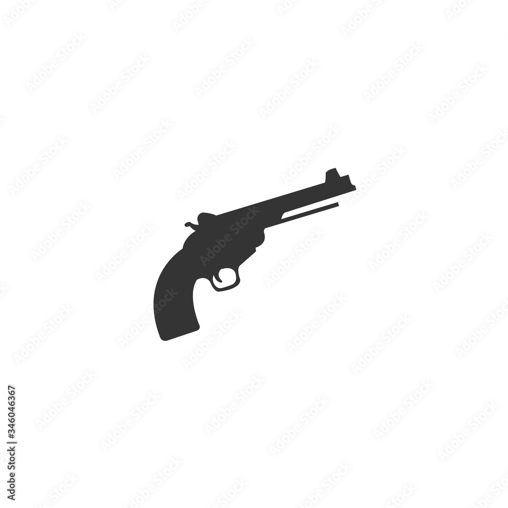 pistol gun icon vector illustration design pistol gun icon vector illustration design