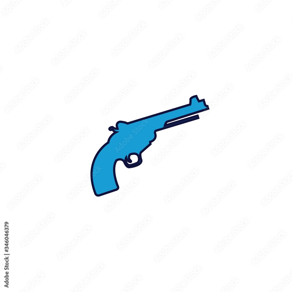 pistol gun icon vector illustration design pistol gun icon vector illustration design