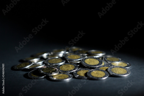 Montón de monedas (pesos mexicanos)