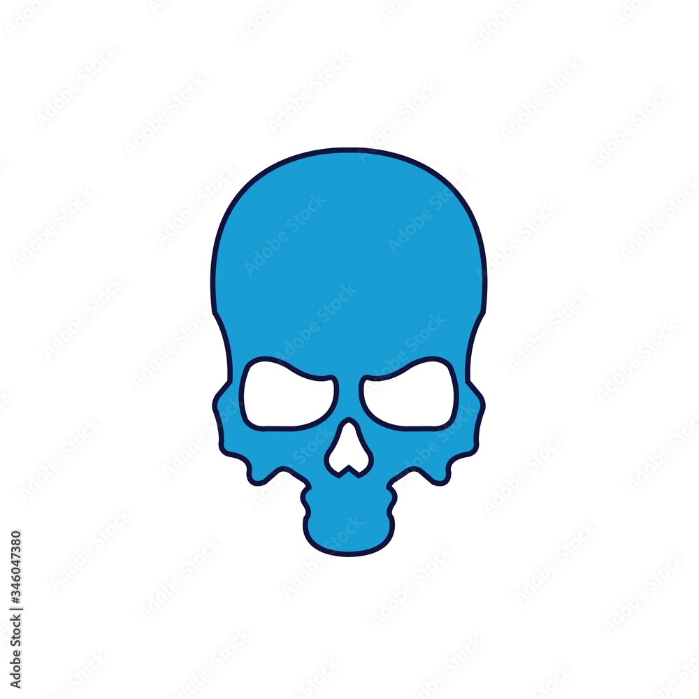 skull icon vector illustration design