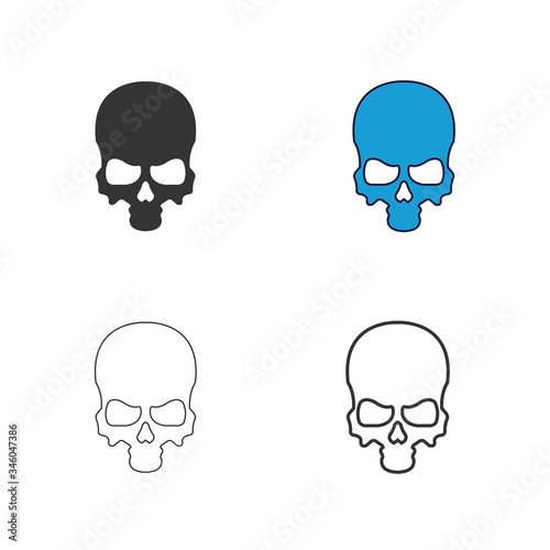 skull icon vector illustration design