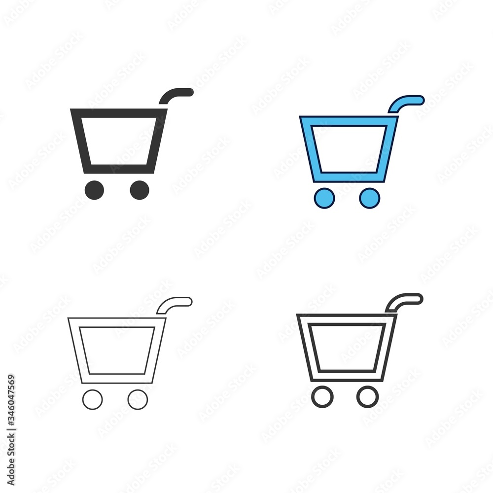 shopping trolley icon vector illustration design
