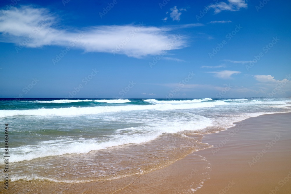 Cartwright Beach in Sunshine Coast in QLD Australia                              