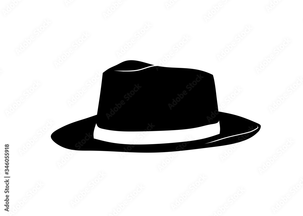 Cowboy hat graphic icon. Black cowboy hat sign isolated on white background. Vector illustration Cowboy hat graphic icon. Black cowboy hat sign isolated on white background. Vector illustration