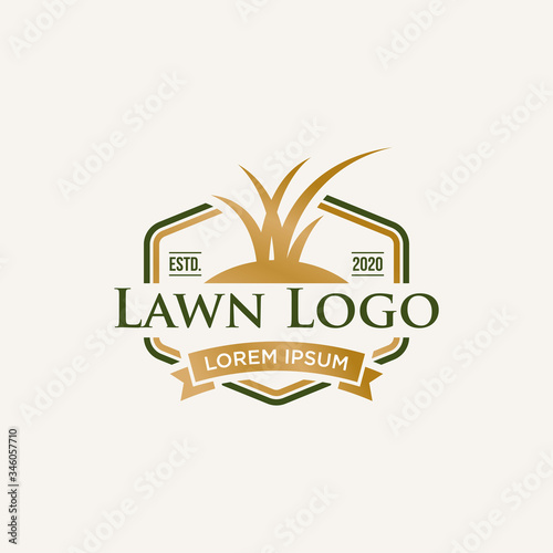Lawn Care Logo Design Vector Template