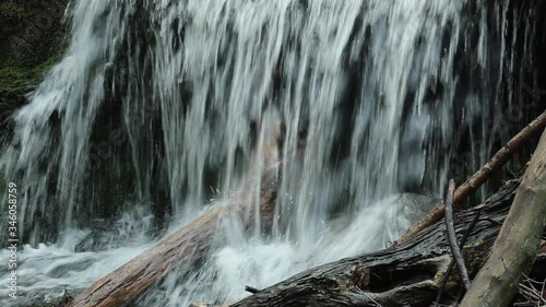 Little Wadsworth Falls in Rockfall, Connecticut, in springtime.