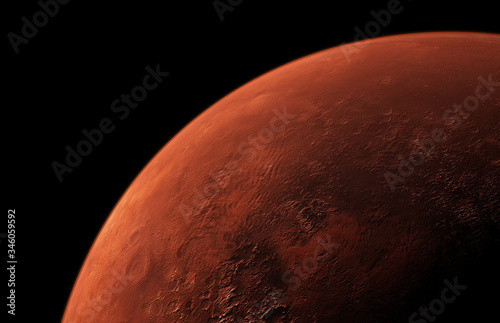Fototapeta Naklejka Na Ścianę i Meble -  Picture of Mars the Red Planet