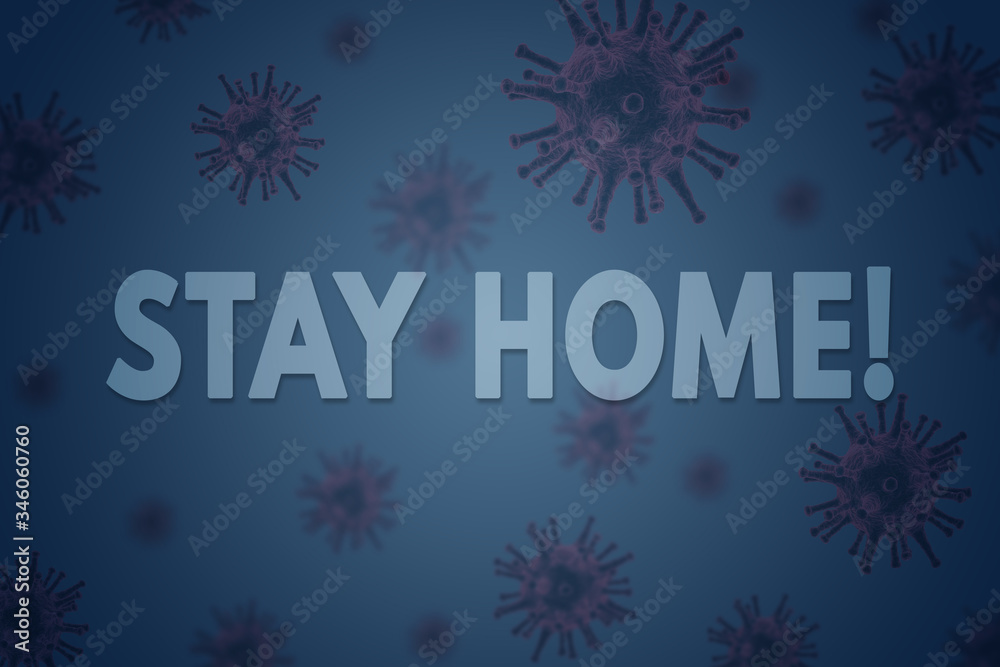 Futuristic stay at home during the coronavirus outbreak concept. Concept prevention COVID-19 disease Futuristic stay at home during the coronavirus outbreak concept. Concept prevention COVID-19 disease