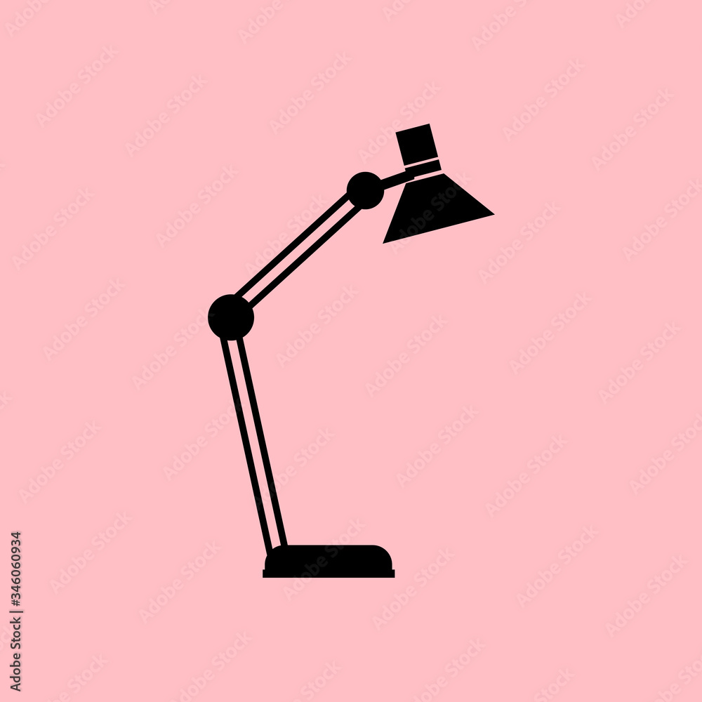 Table lamp illustration icon. can be use in room design, study, work, etc. Table lamp vector design. Lamp symbol basic element graphic resources Table lamp illustration icon. can be use in room design, study, work, etc. Table lamp vector design. Lamp symbol basic element graphic resources
