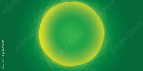 Abstract green background  circular overlay