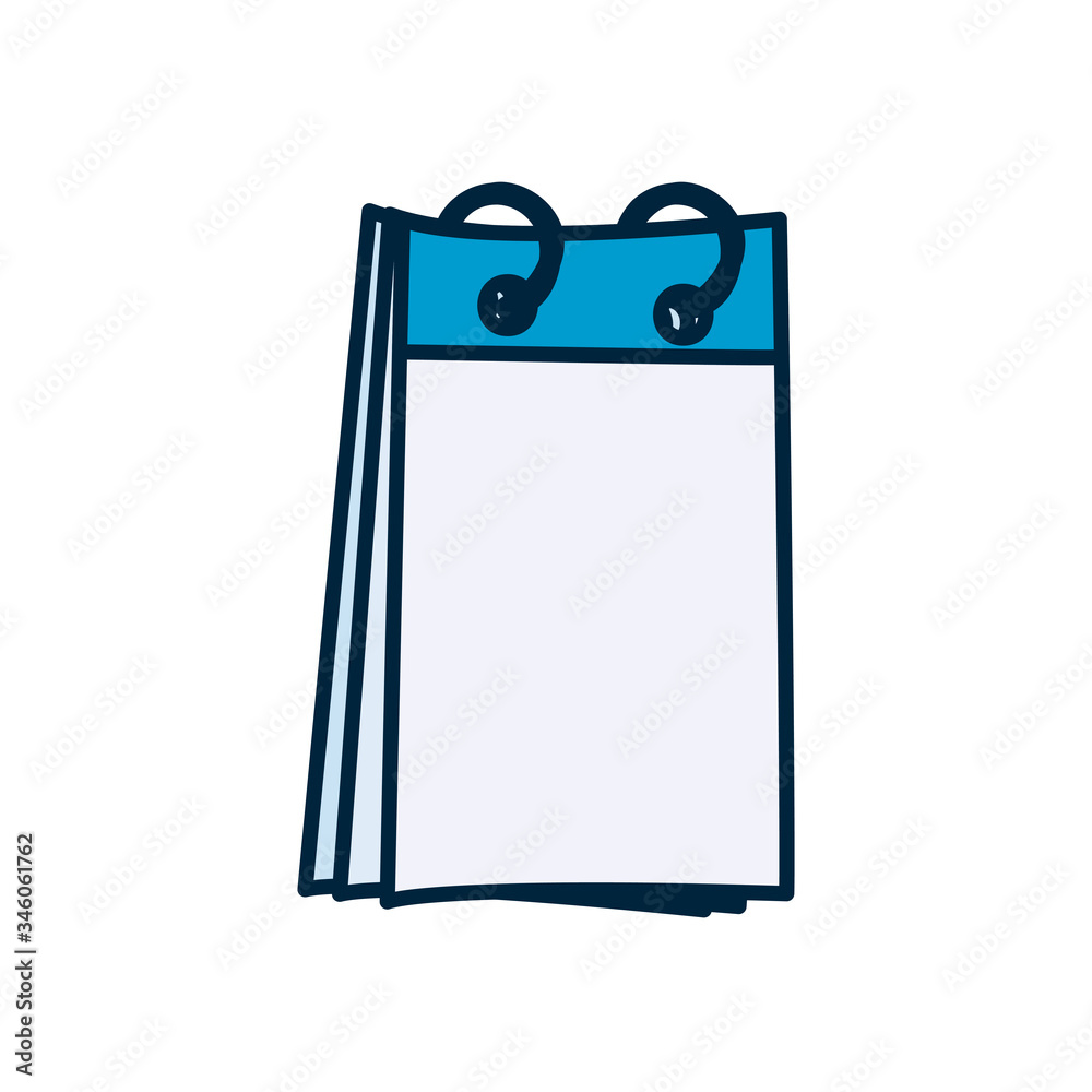 blank notepad icon, line and fill style blank notepad icon, line and fill style