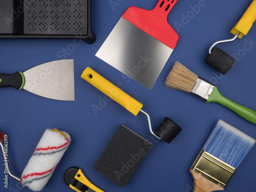 Φωτογραφία Construction tools for finishing works