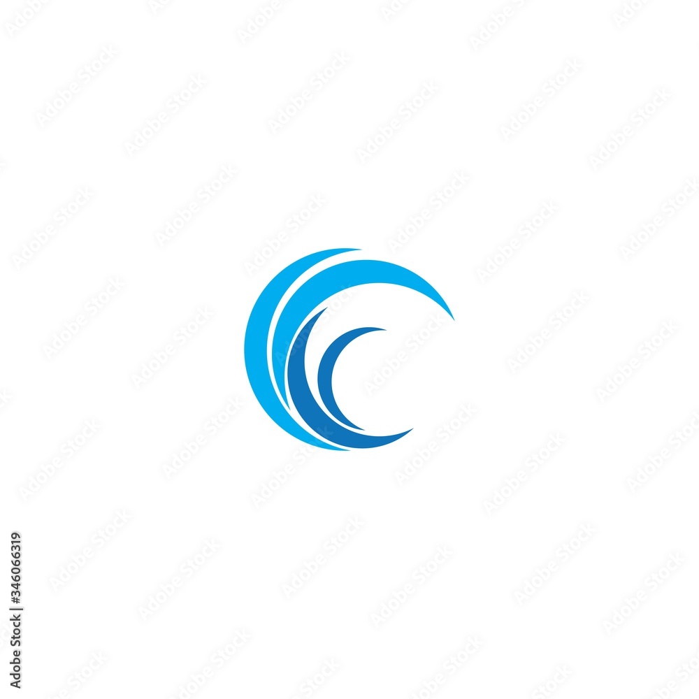 Water Wave symbol and icon Logo Template Water Wave symbol and icon Logo Template