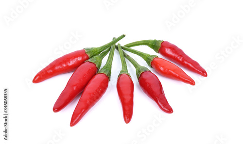 bird chili isolated on white background