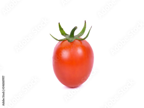 Cherry tomato on a white background
