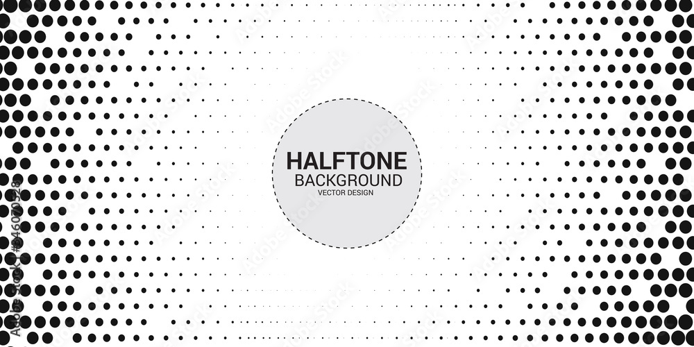 Halftone dotted pattern as a background Halftone dotted pattern as a background