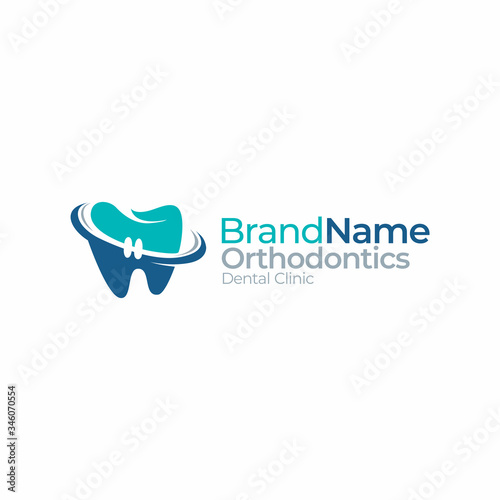 Dental Orthodontics Tooth, Dentist Logo Graphic