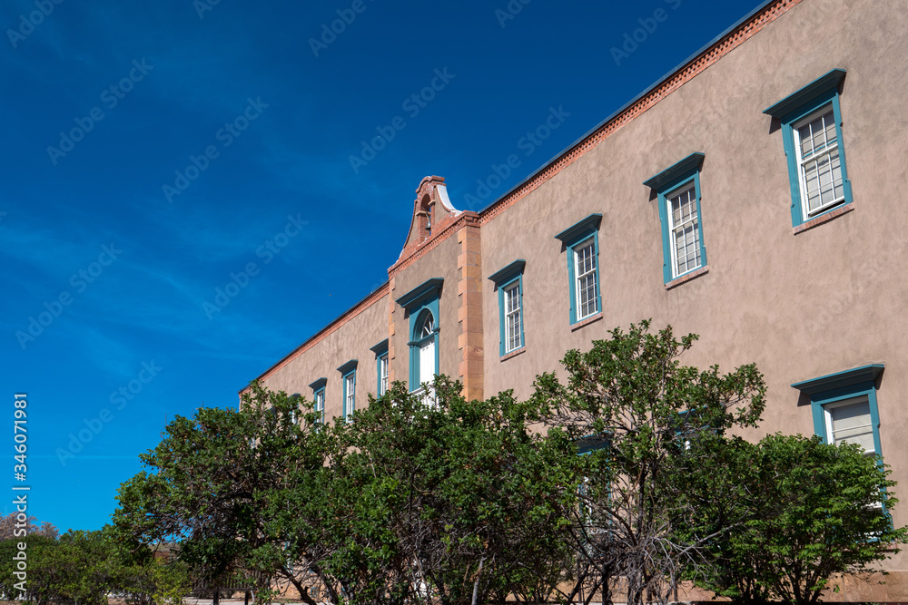 Historic Lamy Building is now the tourist center on the Old Santa Fe Trail in Santa Fe
