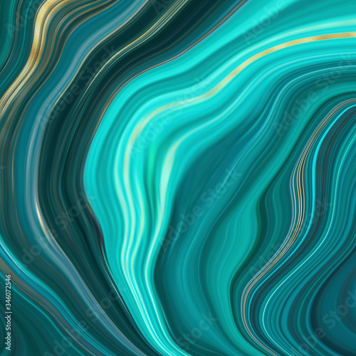 Abstract Agate Background - Fluid marbling effect with subtle gold veining accents