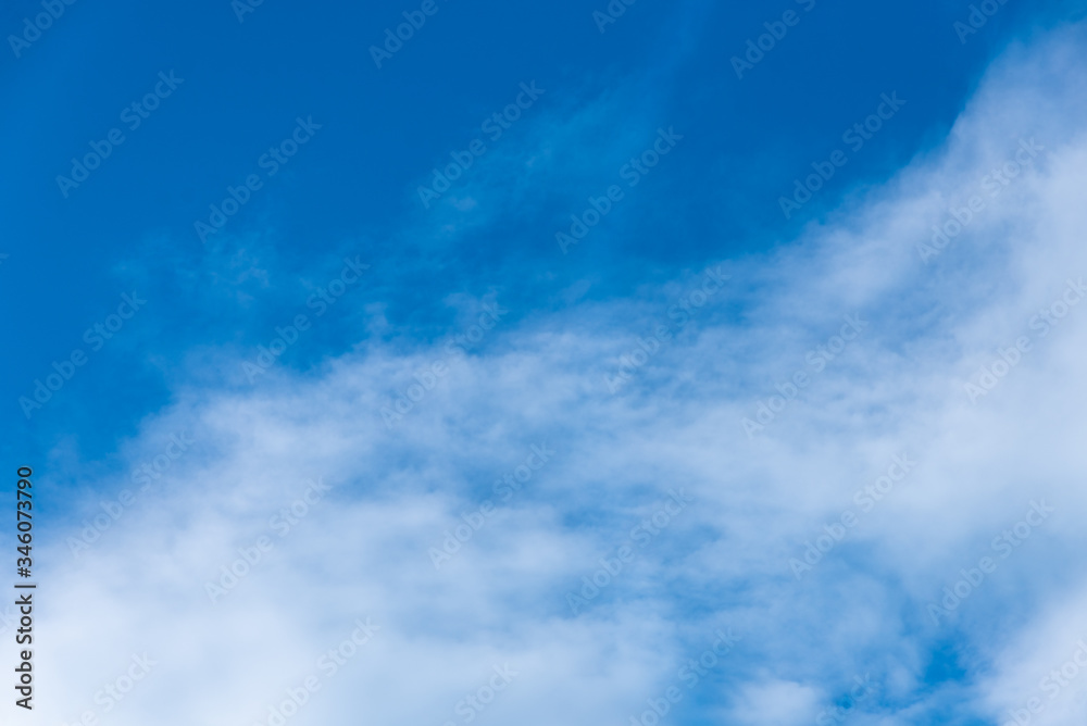 Blue sky with white and gray clouds Blue sky with white and gray clouds