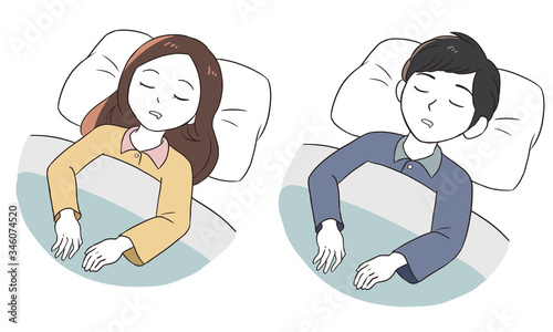 よだれを垂らして寝る
