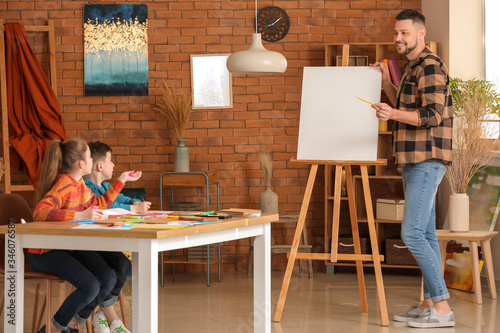 Drawing teacher giving opti...