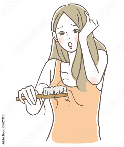 女性　抜け毛　トラブル