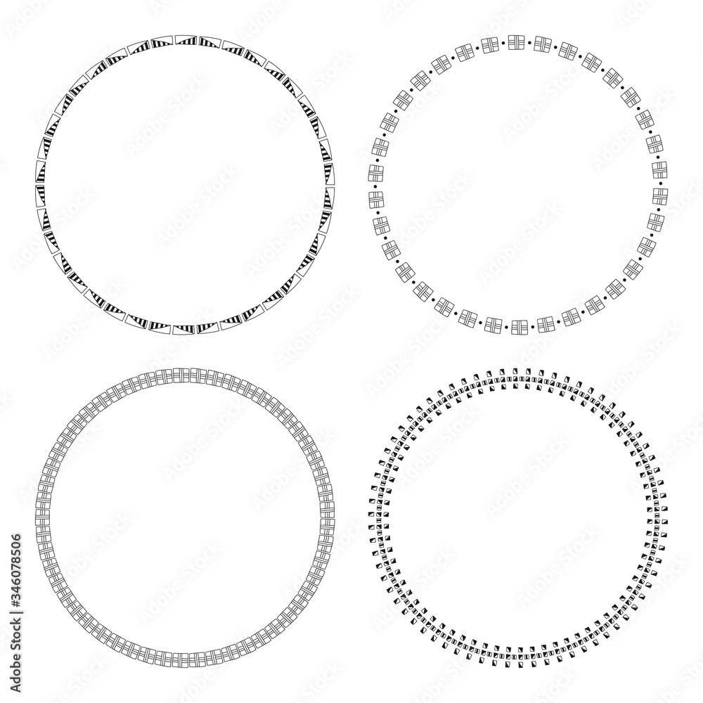 Decorative, round frames. Items for the greeting cards and other design. Decorative, round frames. Items for the greeting cards and other design.