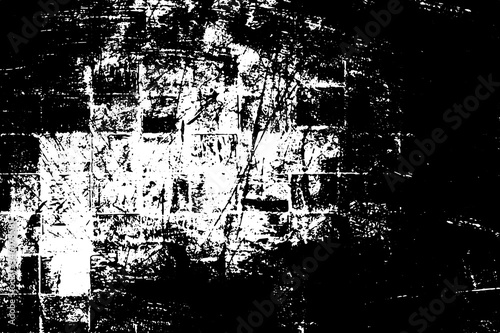 Wallpaper Mural Grunge texture in black and white. Dark dirty background. Pattern of dust, dirt, scratches. Chaotic noise. Monochrome worn surface Torontodigital.ca