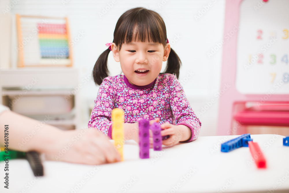 toddler girl play number blocks for homeschooling toddler girl play number blocks for homeschooling