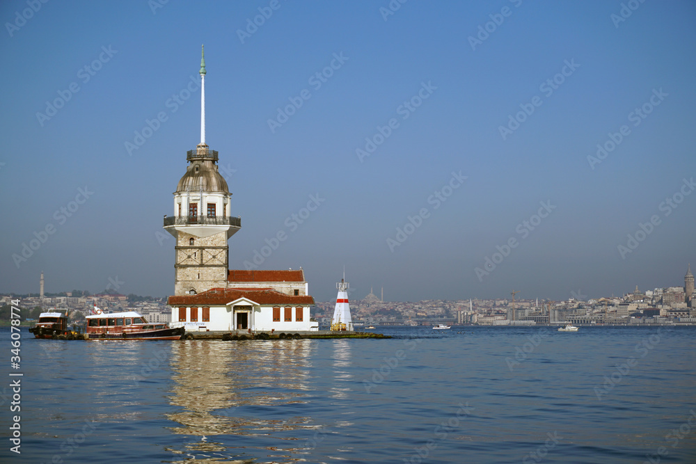 Maiden's tower, symbol of Istanbul, Turkey   