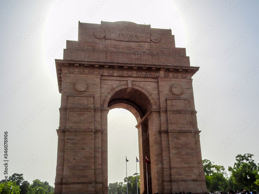 The India Gate is located in the center of New Delhi, the capital of India.
