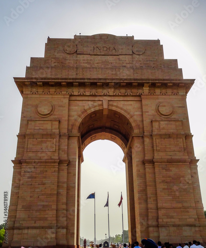 The India Gate is located in the center of New Delhi, the capital of India.
