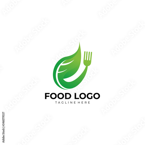 eco food logo icon vector nature isolated