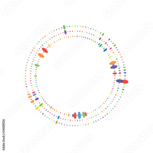 circle of colorful circles