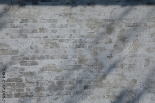 White brick wall as a background